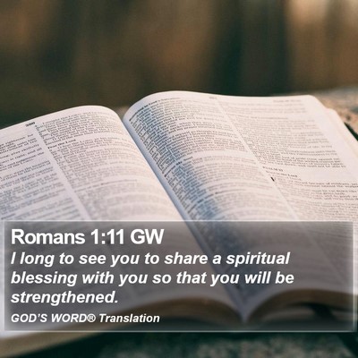 Romans 1:11 GW Bible Verse Image