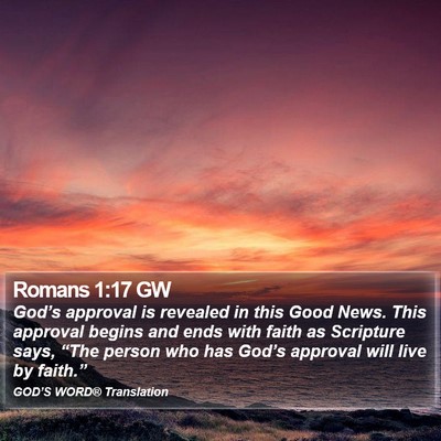Romans 1:17 GW Bible Verse Image