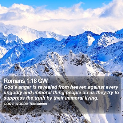 Romans 1:18 GW Bible Verse Image
