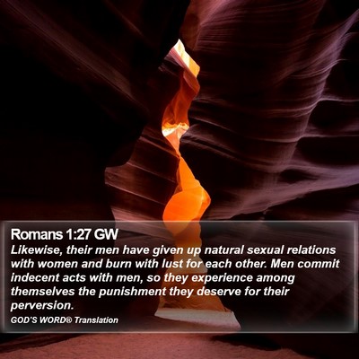 Romans 1:27 GW Bible Verse Image