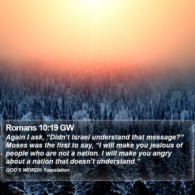Romans 10:19 GW Bible Verse Image