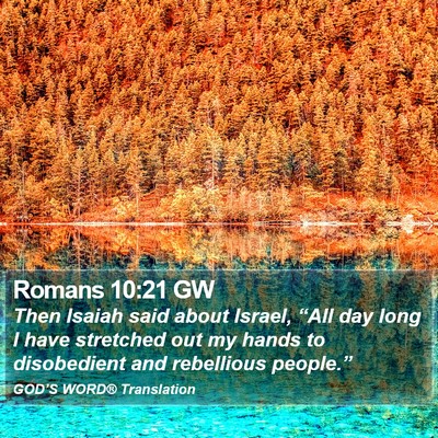 Romans 10:21 GW Bible Verse Image