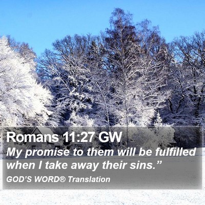 Romans 11:27 GW Bible Verse Image
