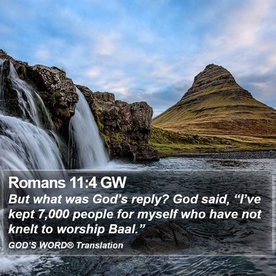Romans 11:4 GW Bible Verse Image
