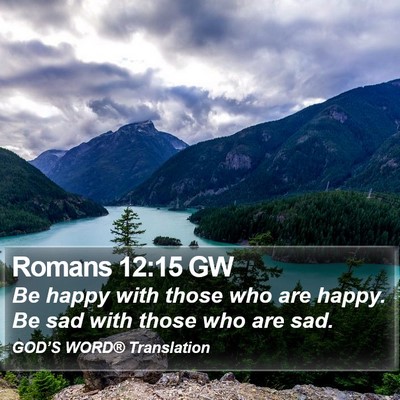 Romans 12:15 GW Bible Verse Image