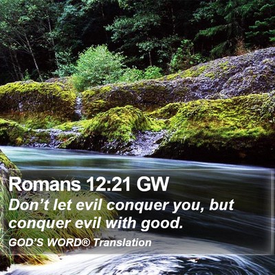 Romans 12:21 GW Bible Verse Image