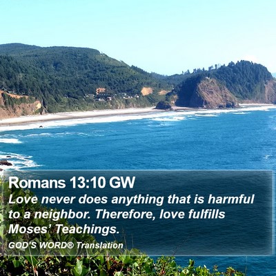 Romans 13:10 GW Bible Verse Image