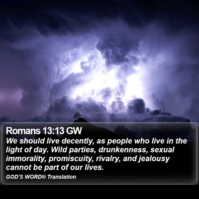 Romans 13:13 GW Bible Verse Image