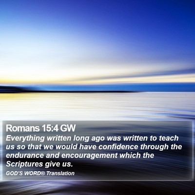 Romans 15:4 GW Bible Verse Image