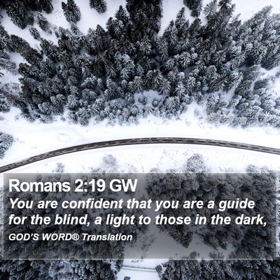 Romans 2:19 GW Bible Verse Image
