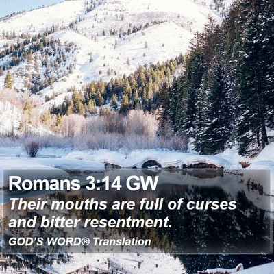 Romans 3:14 GW Bible Verse Image