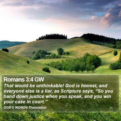 Romans 3:4 GW Bible Verse Image