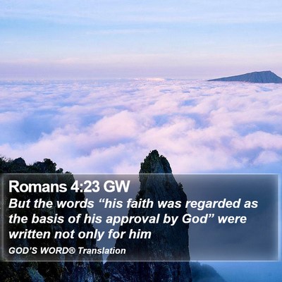 Romans 4:23 GW Bible Verse Image