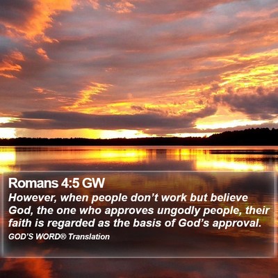 Romans 4:5 GW Bible Verse Image