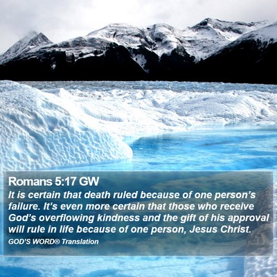 Romans 5:17 GW Bible Verse Image