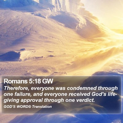 Romans 5:18 GW Bible Verse Image
