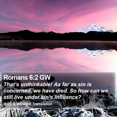 Romans 6:2 GW Bible Verse Image