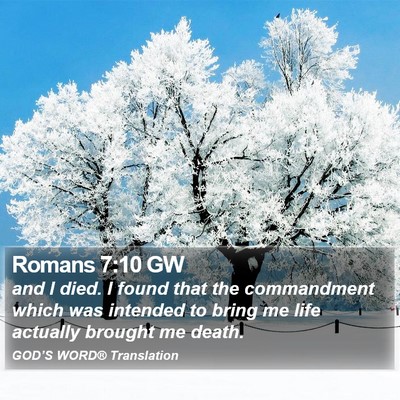 Romans 7:10 GW Bible Verse Image