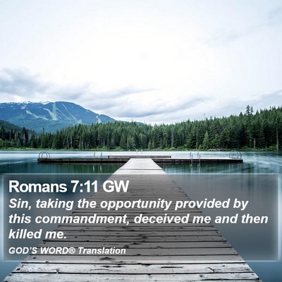 Romans 7:11 GW Bible Verse Image