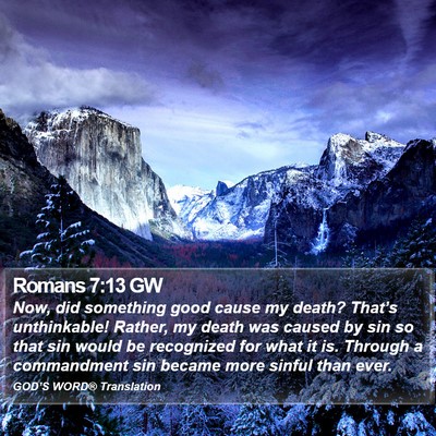 Romans 7:13 GW Bible Verse Image
