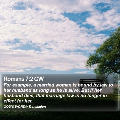 Romans 7:2 GW Bible Verse Image