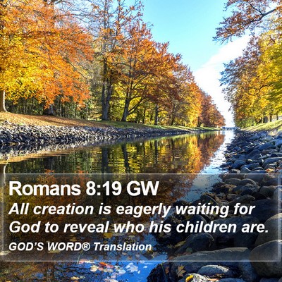 Romans 8:19 GW Bible Verse Image