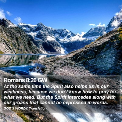 Romans 8:26 GW Bible Verse Image