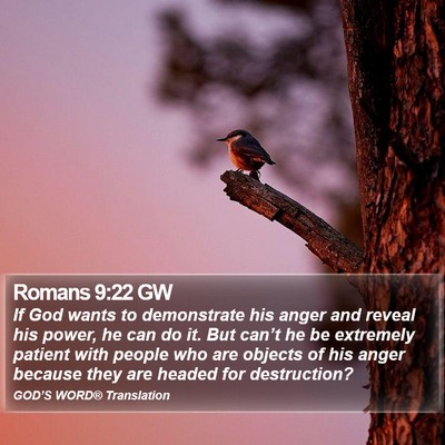 Romans 9:22 GW Bible Verse Image