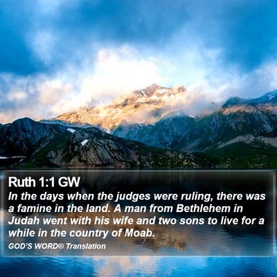 Ruth 1:1 GW Bible Verse Image