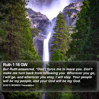 Ruth 1:16 GW Bible Verse Image