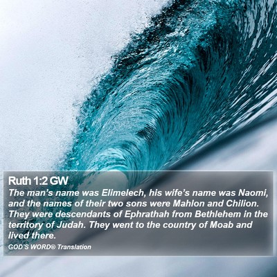 Ruth 1:2 GW Bible Verse Image