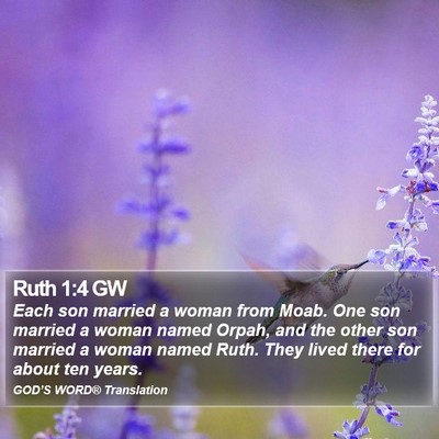 Ruth 1:4 GW Bible Verse Image
