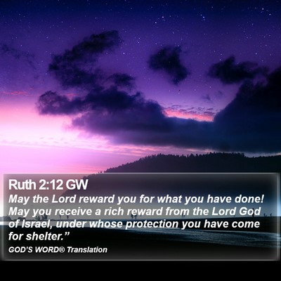 Ruth 2:12 GW Bible Verse Image