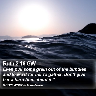 Ruth 2:16 GW Bible Verse Image