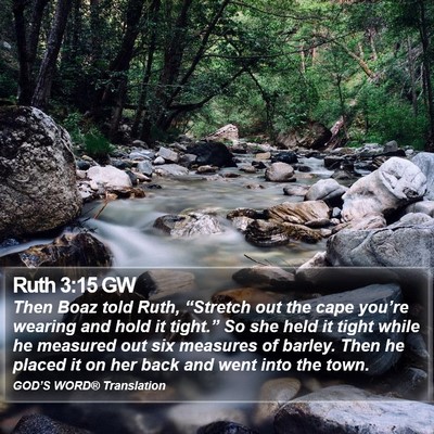Ruth 3:15 GW Bible Verse Image
