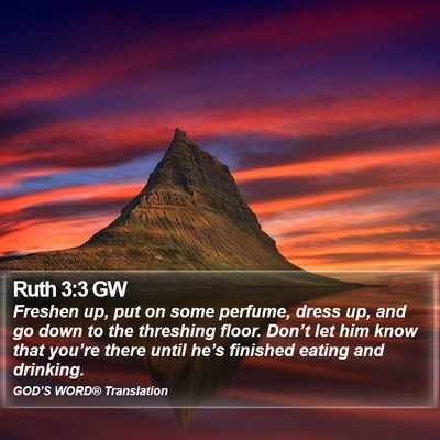 Ruth 3:3 GW Bible Verse Image
