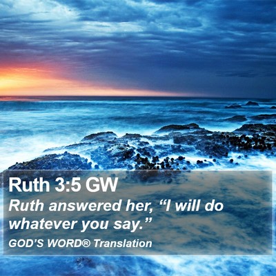 Ruth 3:5 GW Bible Verse Image