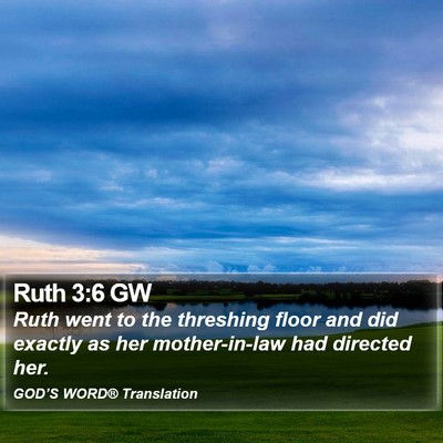 Ruth 3:6 GW Bible Verse Image