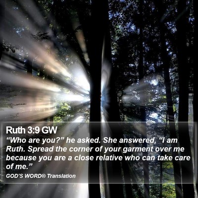 Ruth 3:9 GW Bible Verse Image