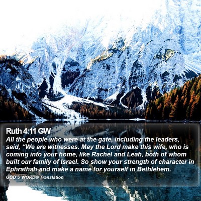 Ruth 4:11 GW Bible Verse Image
