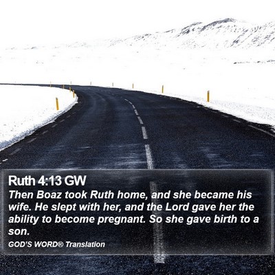 Ruth 4:13 GW Bible Verse Image