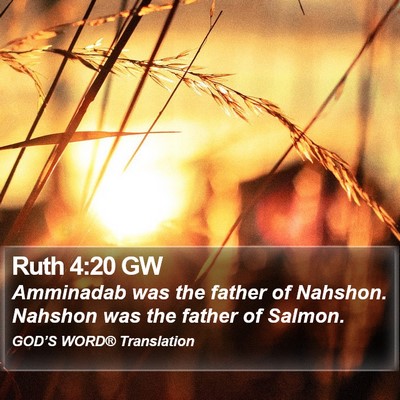Ruth 4:20 GW Bible Verse Image