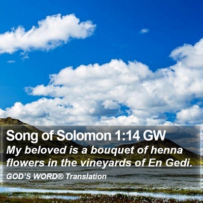 Song of Solomon 1:14 GW Bible Verse Image