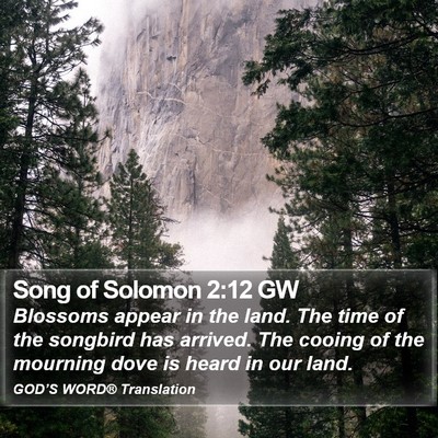 Song of Solomon 2:12 GW Bible Verse Image