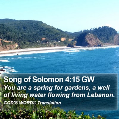 Song of Solomon 4:15 GW Bible Verse Image