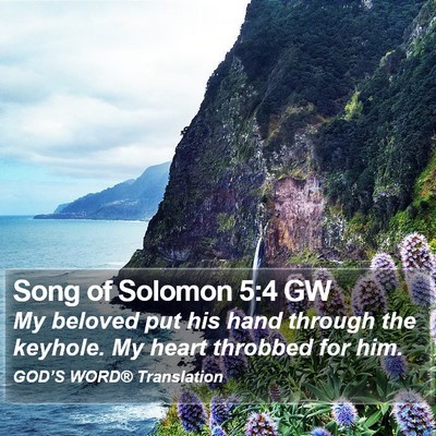 Song of Solomon 5:4 GW Bible Verse Image