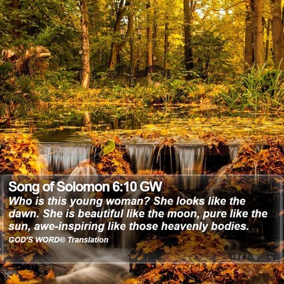 Song of Solomon 6:10 GW Bible Verse Image