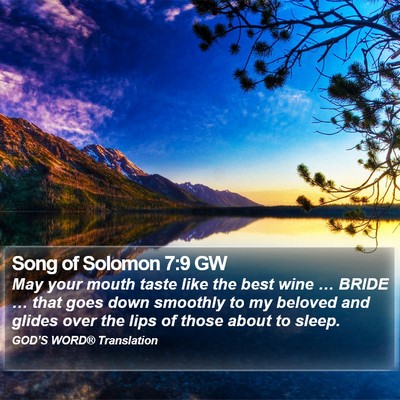 Song of Solomon 7:9 GW Bible Verse Image
