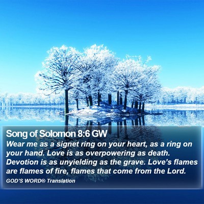 Song of Solomon 8:6 GW Bible Verse Image
