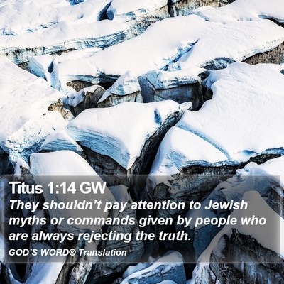 Titus 1:14 GW Bible Verse Image